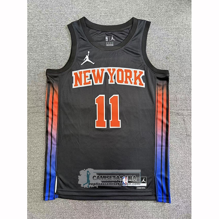 Camiseta New York Knicks Jalen Brunson NO 11 Statement 2025-26 Negro